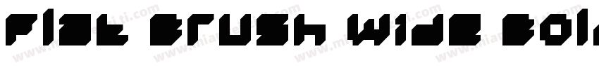 Flat Brush Wide Bold字体转换